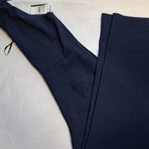 Womens halter neck size 14 navy blue wide leg jumpsuit
